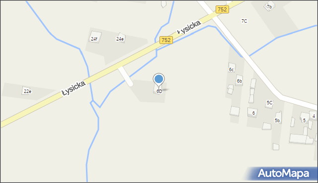 Krajno-Parcele, Krajno-Parcele, 6D, mapa Krajno-Parcele