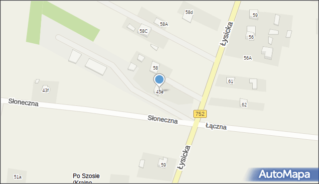 Krajno-Parcele, Krajno-Parcele, 71, mapa Krajno-Parcele