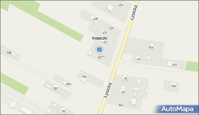 Krajno-Parcele, Krajno-Parcele, 89, mapa Krajno-Parcele