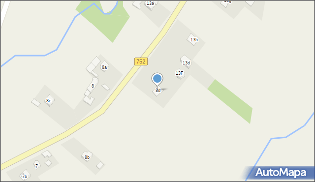 Krajno-Parcele, Krajno-Parcele, 8d, mapa Krajno-Parcele