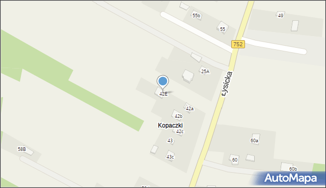 Krajno-Parcele, Krajno-Parcele, 97a, mapa Krajno-Parcele