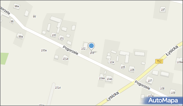 Krajno Pierwsze, Krajno Pierwsze, 103, mapa Krajno Pierwsze