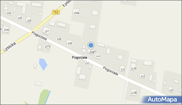 Krajno Pierwsze, Krajno Pierwsze, 110a, mapa Krajno Pierwsze