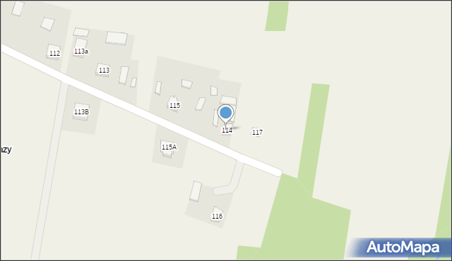 Krajno Pierwsze, Krajno Pierwsze, 114, mapa Krajno Pierwsze