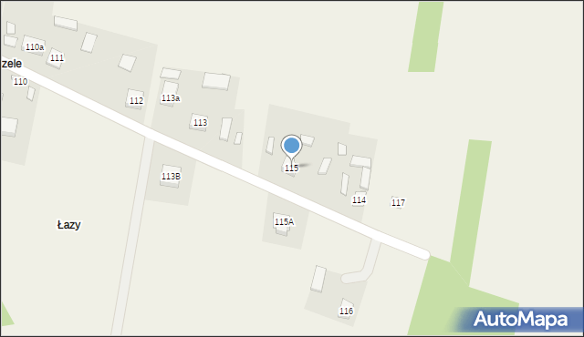 Krajno Pierwsze, Krajno Pierwsze, 115, mapa Krajno Pierwsze