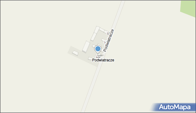 Krajno Pierwsze, Krajno Pierwsze, 122, mapa Krajno Pierwsze