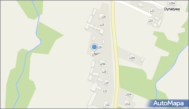Krajno Pierwsze, Krajno Pierwsze, 128A, mapa Krajno Pierwsze