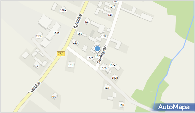 Krajno Pierwsze, Krajno Pierwsze, 152, mapa Krajno Pierwsze