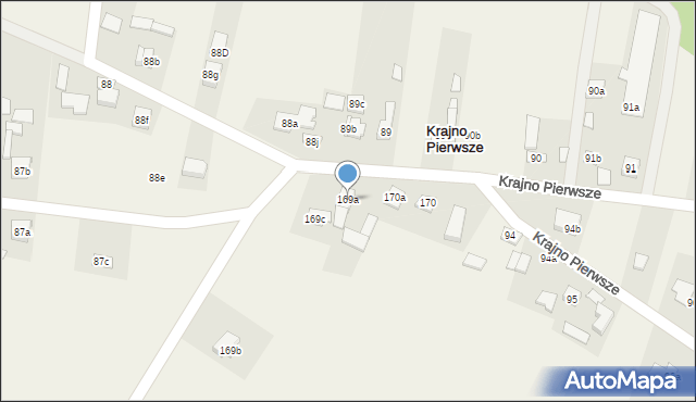 Krajno Pierwsze, Krajno Pierwsze, 169a, mapa Krajno Pierwsze