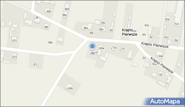 Krajno Pierwsze, Krajno Pierwsze, 169c, mapa Krajno Pierwsze