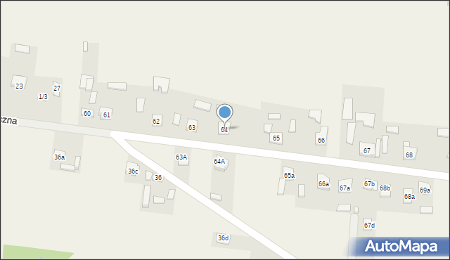 Krajno Pierwsze, Krajno Pierwsze, 64, mapa Krajno Pierwsze