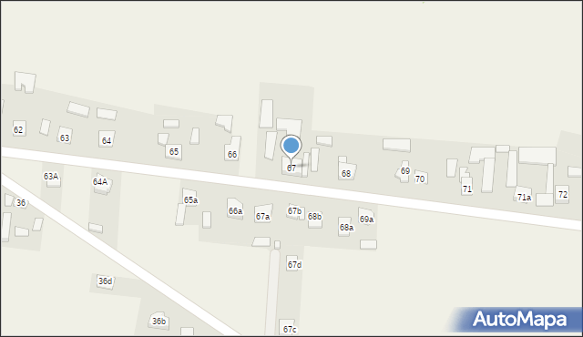 Krajno Pierwsze, Krajno Pierwsze, 67, mapa Krajno Pierwsze