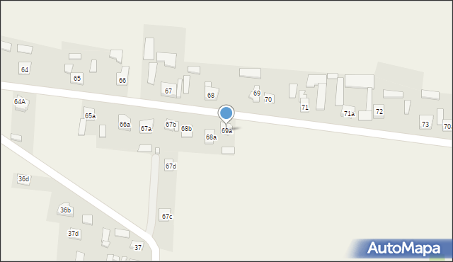 Krajno Pierwsze, Krajno Pierwsze, 69a, mapa Krajno Pierwsze