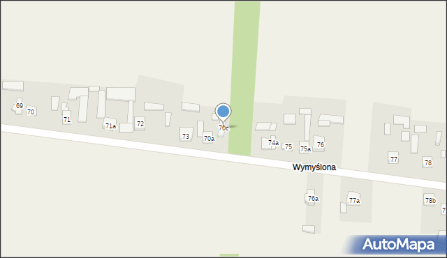 Krajno Pierwsze, Krajno Pierwsze, 70c, mapa Krajno Pierwsze