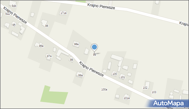 Krajno Pierwsze, Krajno Pierwsze, 99, mapa Krajno Pierwsze