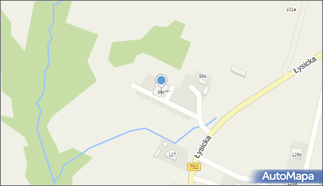 Krajno Pierwsze, Krajno Pierwsze, 99c, mapa Krajno Pierwsze