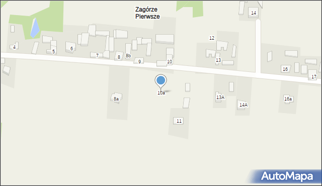 Krajno-Zagórze, Krajno-Zagórze, 10a, mapa Krajno-Zagórze