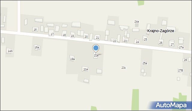 Krajno-Zagórze, Krajno-Zagórze, 21a, mapa Krajno-Zagórze