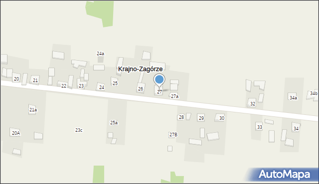 Krajno-Zagórze, Krajno-Zagórze, 27, mapa Krajno-Zagórze