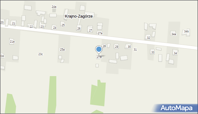 Krajno-Zagórze, Krajno-Zagórze, 27B, mapa Krajno-Zagórze