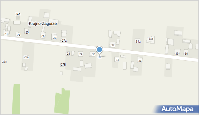Krajno-Zagórze, Krajno-Zagórze, 31, mapa Krajno-Zagórze