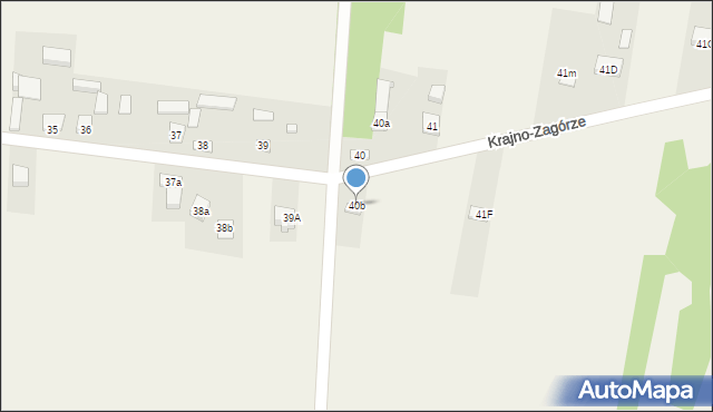 Krajno-Zagórze, Krajno-Zagórze, 40b, mapa Krajno-Zagórze