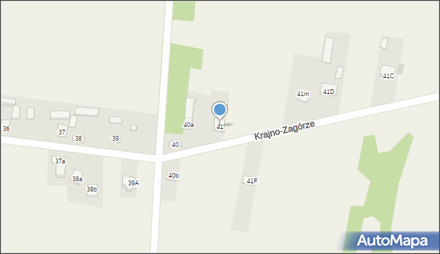 Krajno-Zagórze, Krajno-Zagórze, 41, mapa Krajno-Zagórze