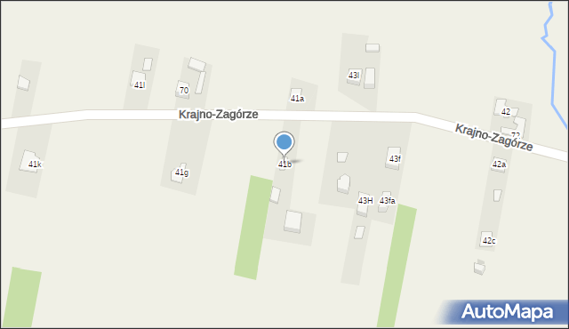 Krajno-Zagórze, Krajno-Zagórze, 41b, mapa Krajno-Zagórze