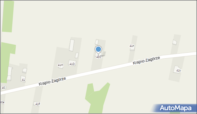 Krajno-Zagórze, Krajno-Zagórze, 41C, mapa Krajno-Zagórze