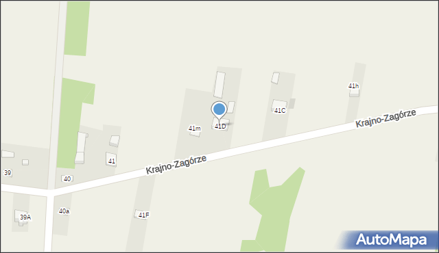 Krajno-Zagórze, Krajno-Zagórze, 41D, mapa Krajno-Zagórze