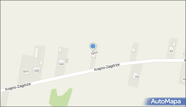 Krajno-Zagórze, Krajno-Zagórze, 41h, mapa Krajno-Zagórze