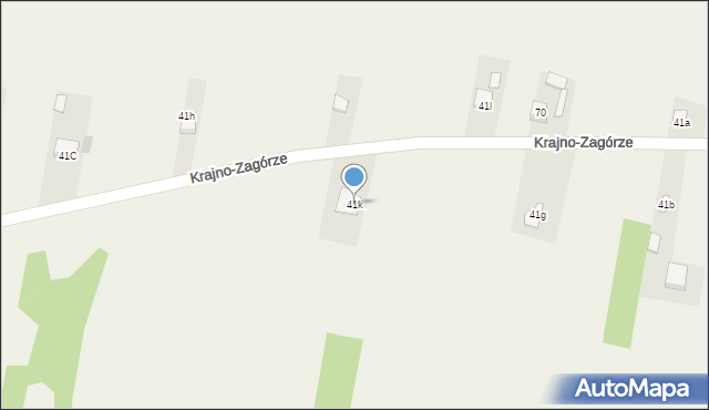 Krajno-Zagórze, Krajno-Zagórze, 41k, mapa Krajno-Zagórze