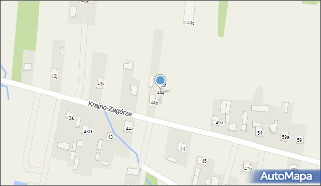 Krajno-Zagórze, Krajno-Zagórze, 44e, mapa Krajno-Zagórze