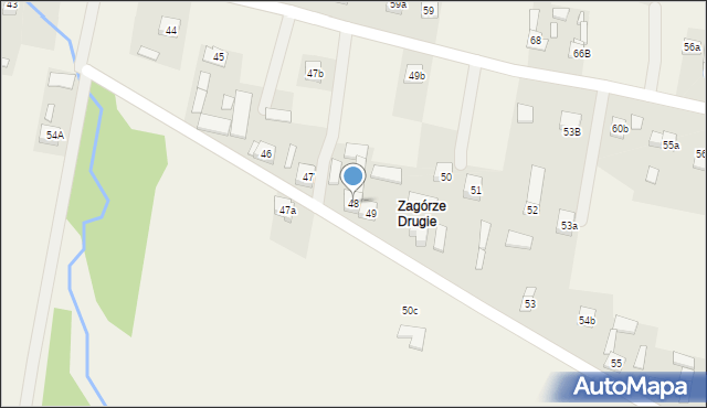 Krajno-Zagórze, Krajno-Zagórze, 48, mapa Krajno-Zagórze