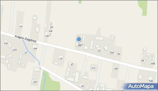 Krajno-Zagórze, Krajno-Zagórze, 49a, mapa Krajno-Zagórze