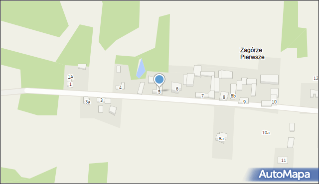 Krajno-Zagórze, Krajno-Zagórze, 5, mapa Krajno-Zagórze