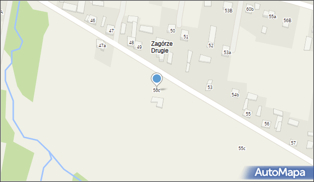 Krajno-Zagórze, Krajno-Zagórze, 50c, mapa Krajno-Zagórze