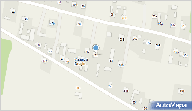 Krajno-Zagórze, Krajno-Zagórze, 51, mapa Krajno-Zagórze