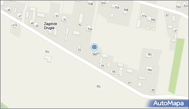 Krajno-Zagórze, Krajno-Zagórze, 54b, mapa Krajno-Zagórze