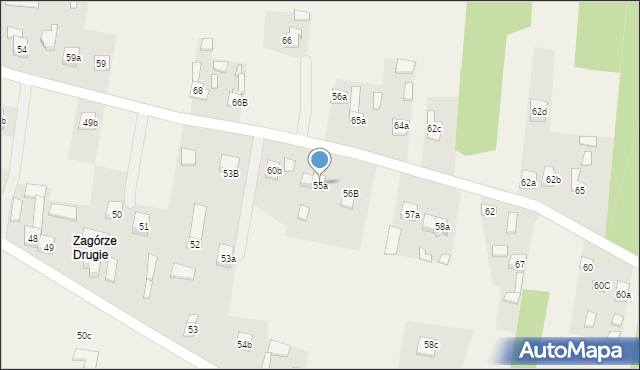 Krajno-Zagórze, Krajno-Zagórze, 55a, mapa Krajno-Zagórze