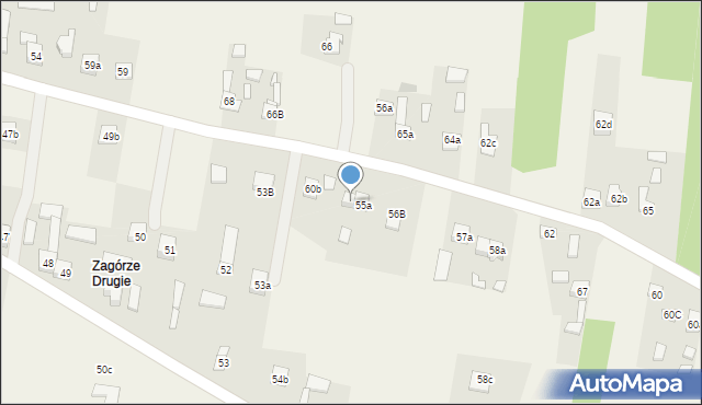 Krajno-Zagórze, Krajno-Zagórze, 55b, mapa Krajno-Zagórze