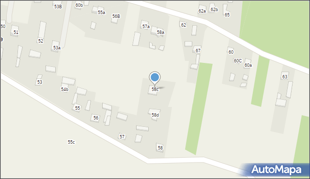 Krajno-Zagórze, Krajno-Zagórze, 58c, mapa Krajno-Zagórze