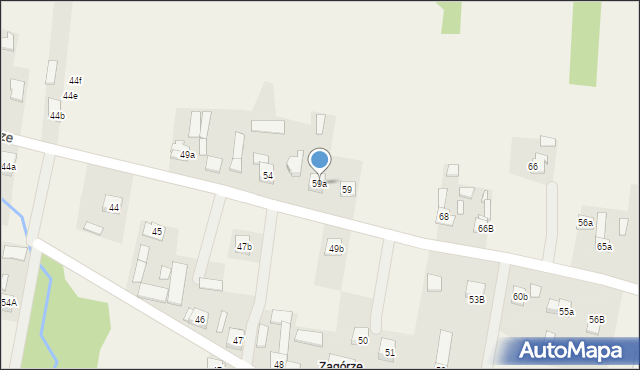 Krajno-Zagórze, Krajno-Zagórze, 59a, mapa Krajno-Zagórze