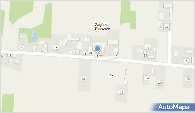 Krajno-Zagórze, Krajno-Zagórze, 9, mapa Krajno-Zagórze