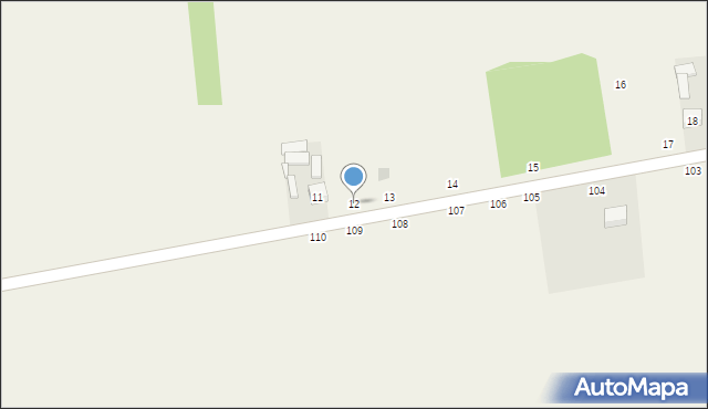 Krajów, Krajów, 12, mapa Krajów