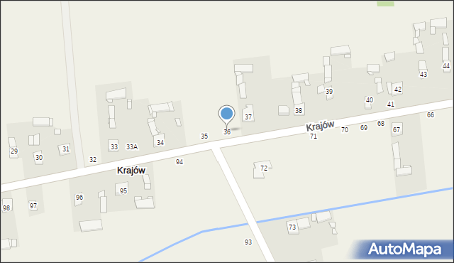 Krajów, Krajów, 36, mapa Krajów