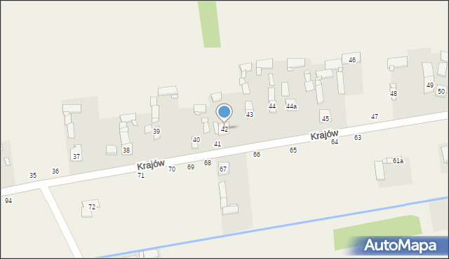Krajów, Krajów, 42, mapa Krajów