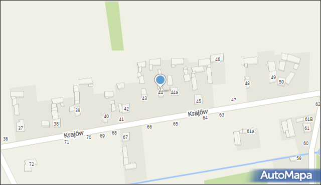 Krajów, Krajów, 44, mapa Krajów