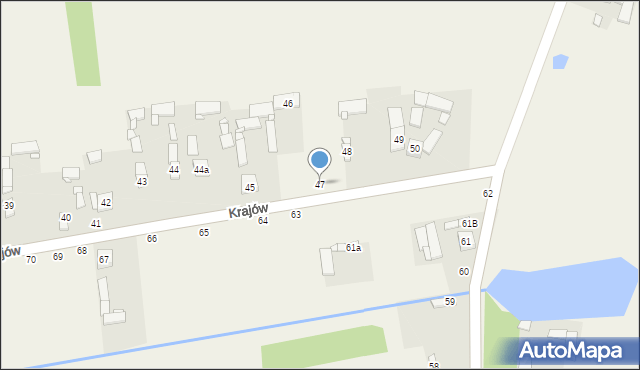 Krajów, Krajów, 47, mapa Krajów