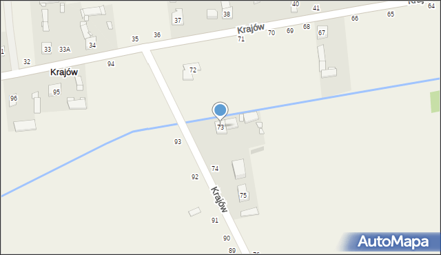 Krajów, Krajów, 73, mapa Krajów